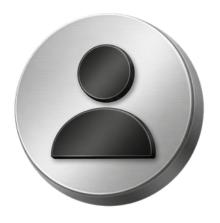 Decorative silver 3D user avatar icon displayed on the FAQ page