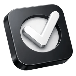 3D confirmation check icon on the Zephyr Rendix about page